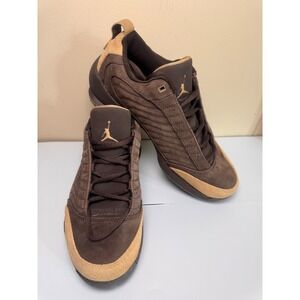Nike Air Jordan XIV‎ 14 Low Ginger Brown Suede Leather Sneakers 8308513-221 2004